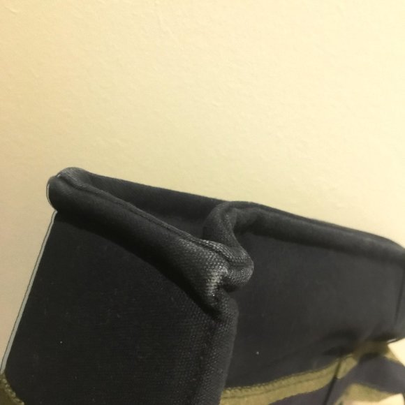 Hermes Blue Canvas Fabric Fourre Tout TPM France - Picture 5 of 11